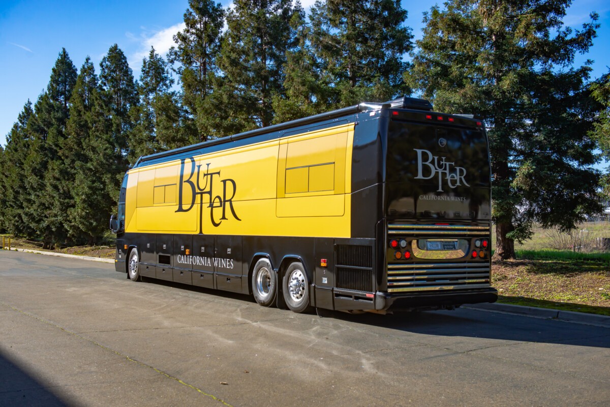 Butter bus fully wrapped showing the work installed by ProWraps