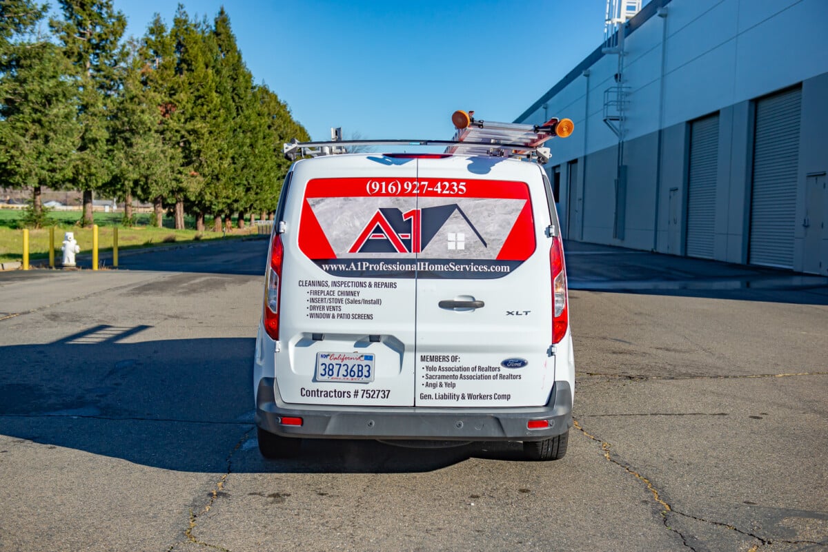 Company van after receiving a full wrap transformation by ProWraps Inc., serving Sacramento and San Francisco.