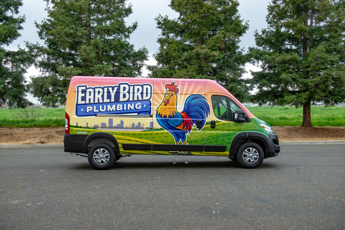 Completed vehicle wrap by ProWraps Inc. showcasing full-color branding for a local business in Sacramento.