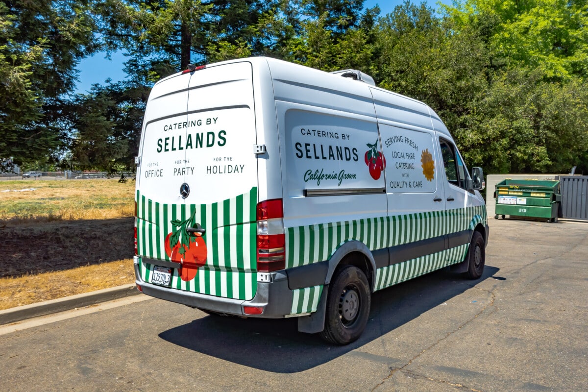 Pro Wraps Spotlight: Selland’s Cafe & Bar Mercedes Vehicle Rebrand Transformation